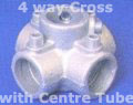4 way cross with centre tube